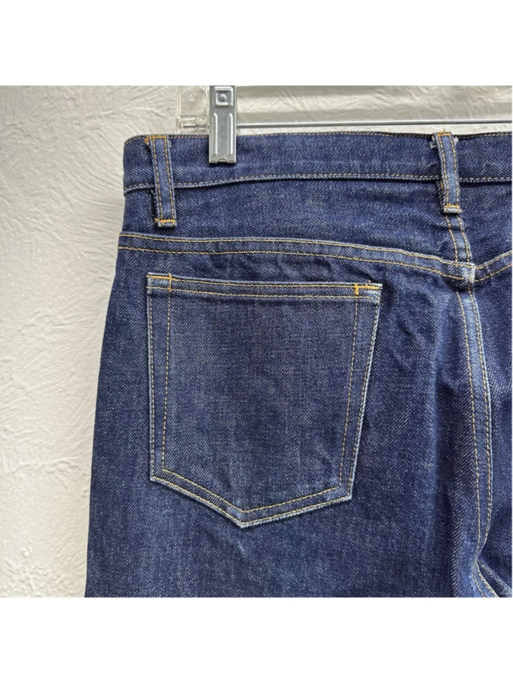 A.P.C. Mens Raw Denim Slim Straight Jeans Size 32x28 Macau Indigo Blue Selvedge